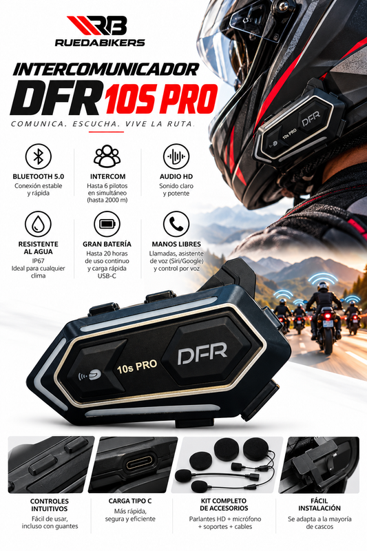 Intercomunicador DFR 10S PRO