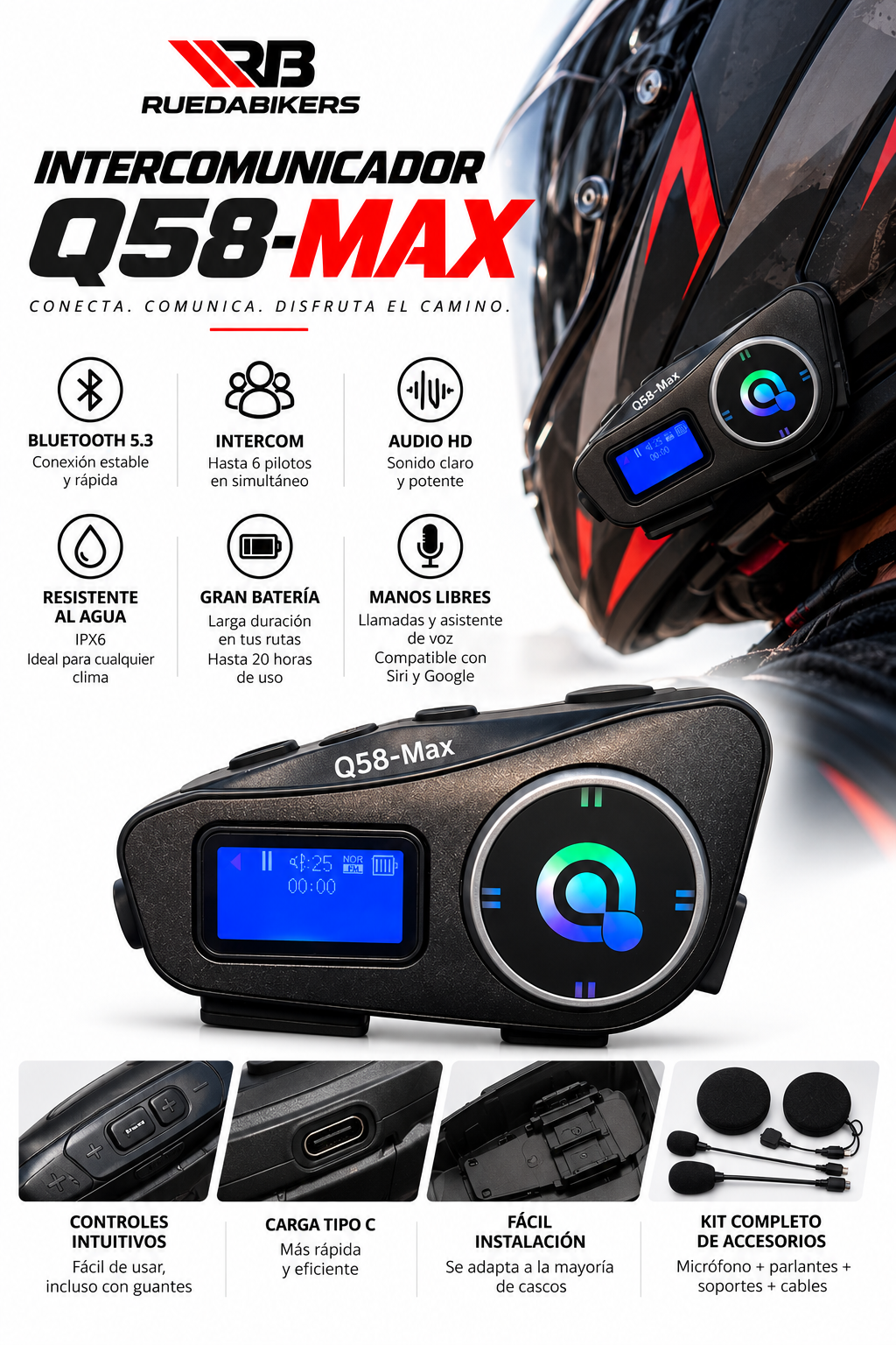 Intercomunicador 58 Max