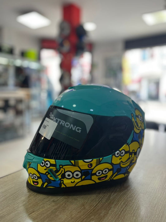 Gray helmet for bikers
