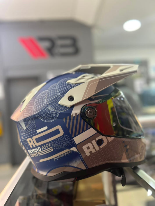 Gray helmet for bikers
